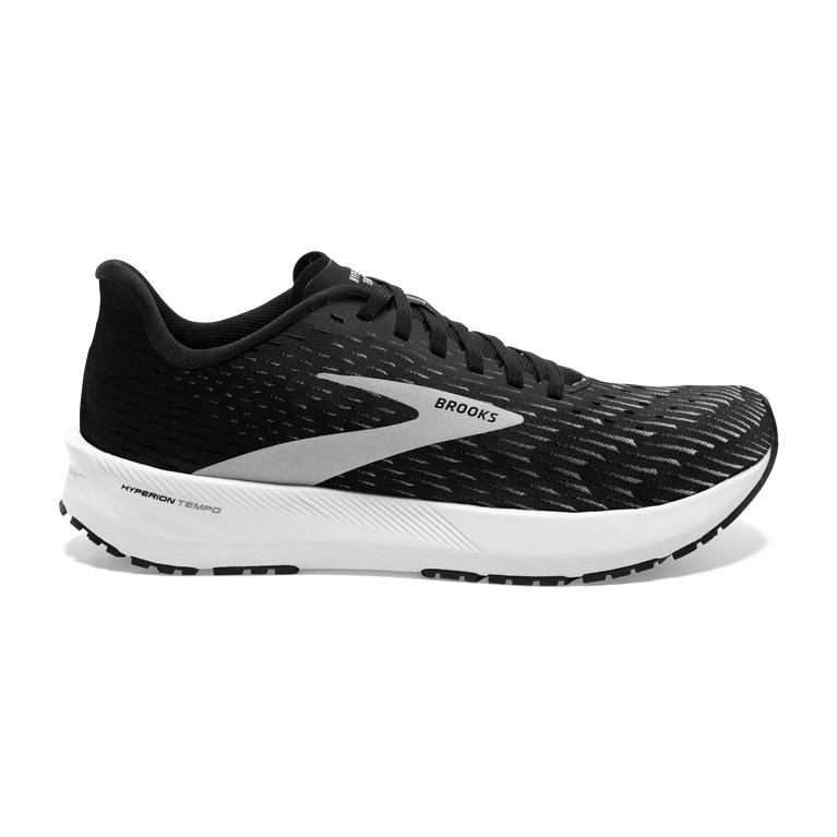 Brooks Hyperion Tempo Road Running Shoes - Women's - Black/Silver/White (35978-YFTP)